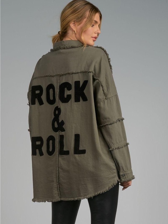 Jackets & Blazers - NWT Rock & Roll Olive Utility Jacket - Women